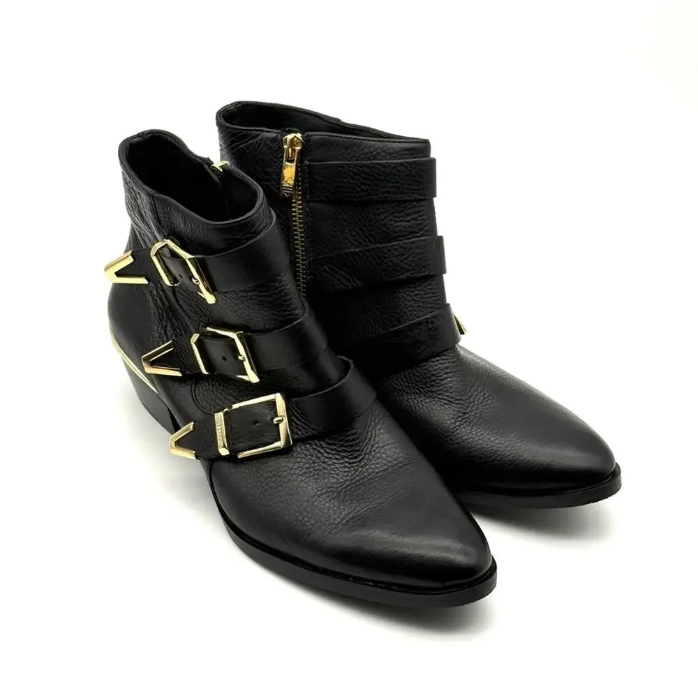 Vince Camuto Tipper Belted Buckle Western Bootie 9